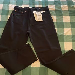 90s high waisted slim cropped jeans